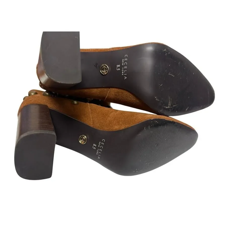 Cecelia New York Brace Stud Bootie in Cognac Sz. 8.5 - Picture 5 of 12